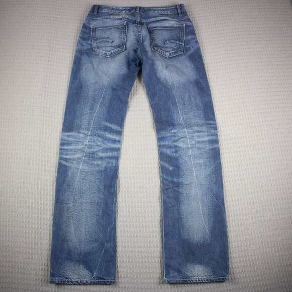 G Star Raw 3301 Regular Tapered Jeans Repaired Selvedge - Picture 2 of 8